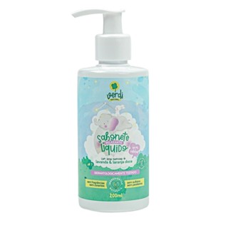 Sabonete Líquido e Shampoo Infantil Relaxante com Óleos Essenciais de Lavanda e Laranja Doce - Verdi Natural em Oferta na Shopee