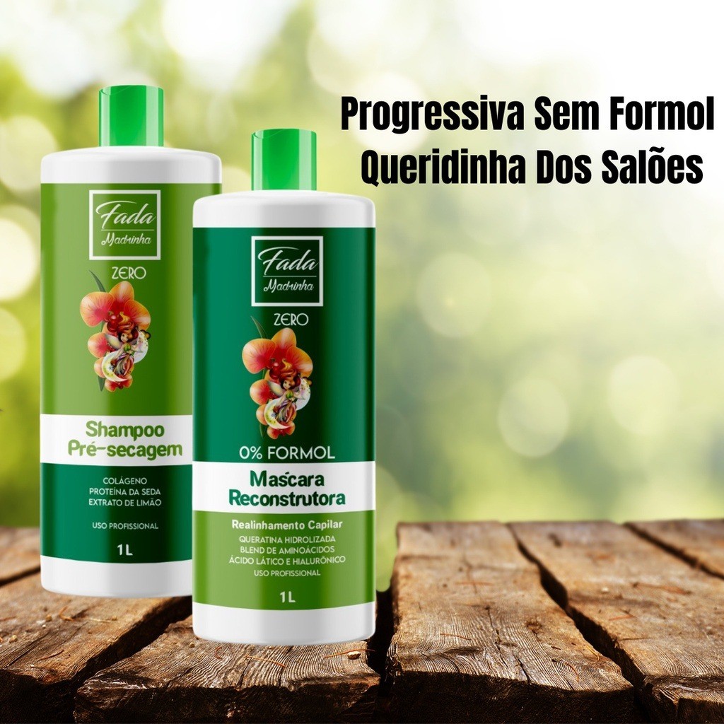 Fada Madrinha Kit Escova Progressiva Sem Formol - 300ml