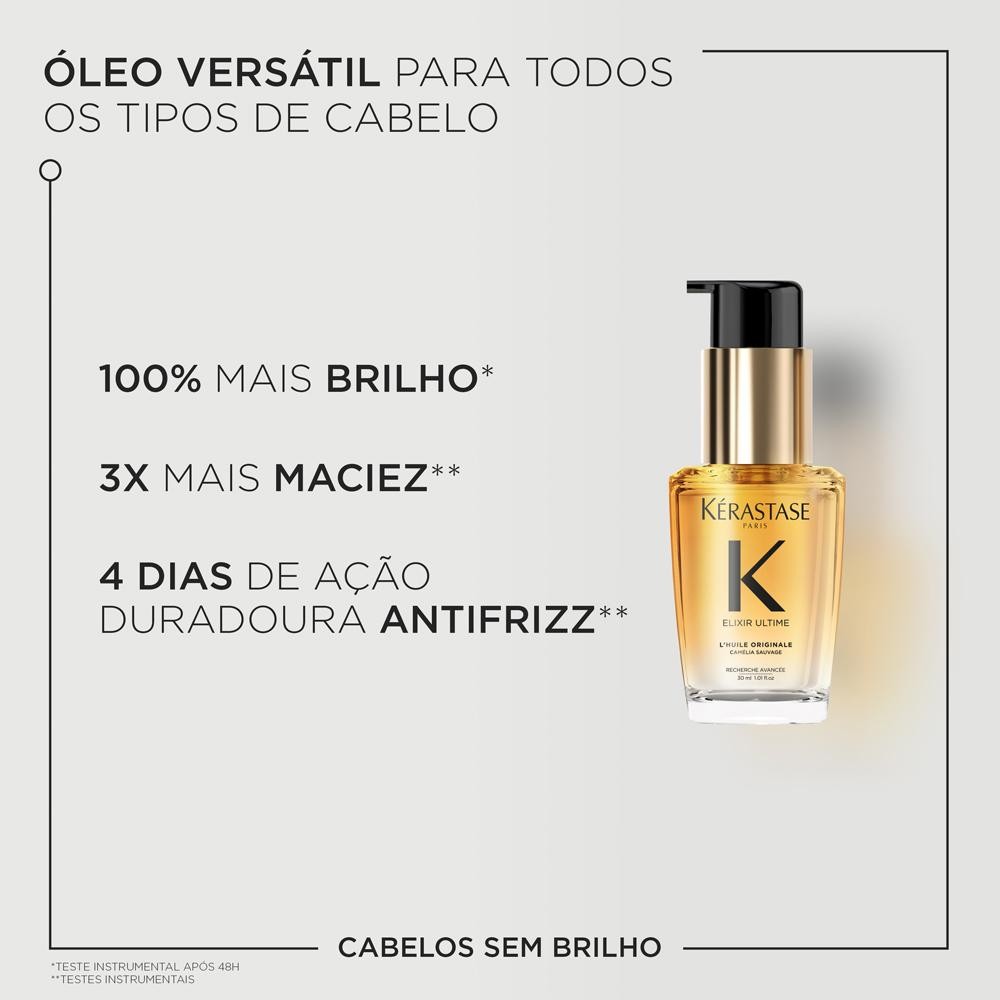 Detalhes do Kérastase Elixir Ultime L'Huile Originale  Óleo Capilar 30Ml