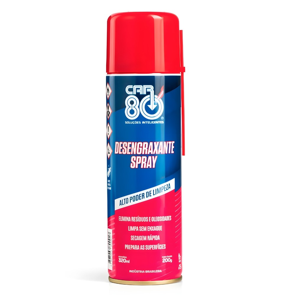 Desengraxante Spray Alto Poder De Limpeza Car 80 320ml em Oferta na Shopee