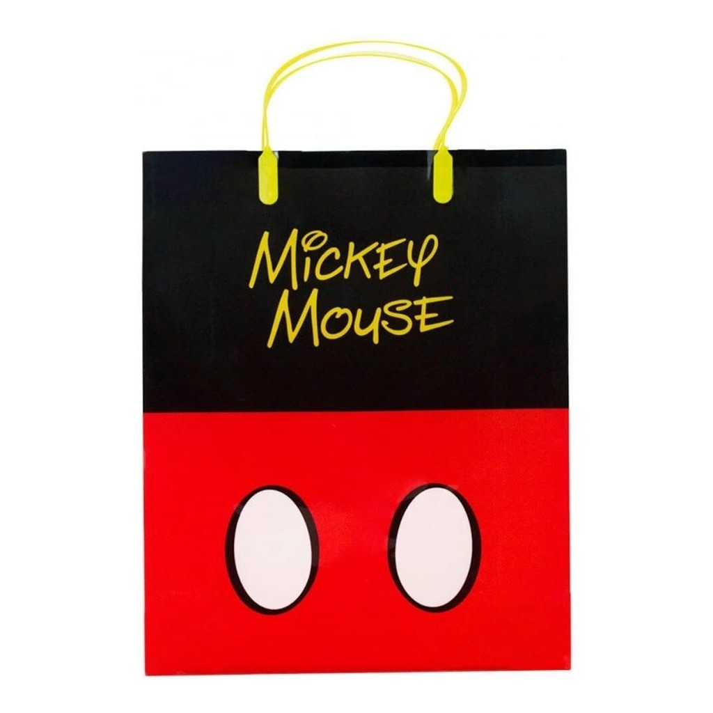 Sacola De Presentes Cores Mickey 33x9x27cm - Disney
