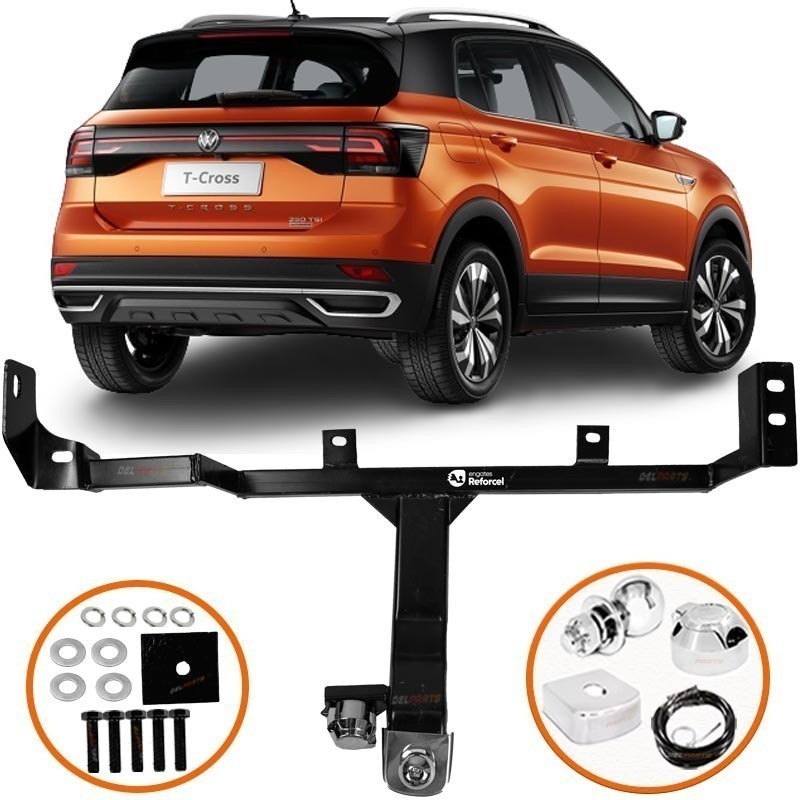 Engate Fixo Reboque Vw T-cross 2017 2018 Inmetro Até 500kg