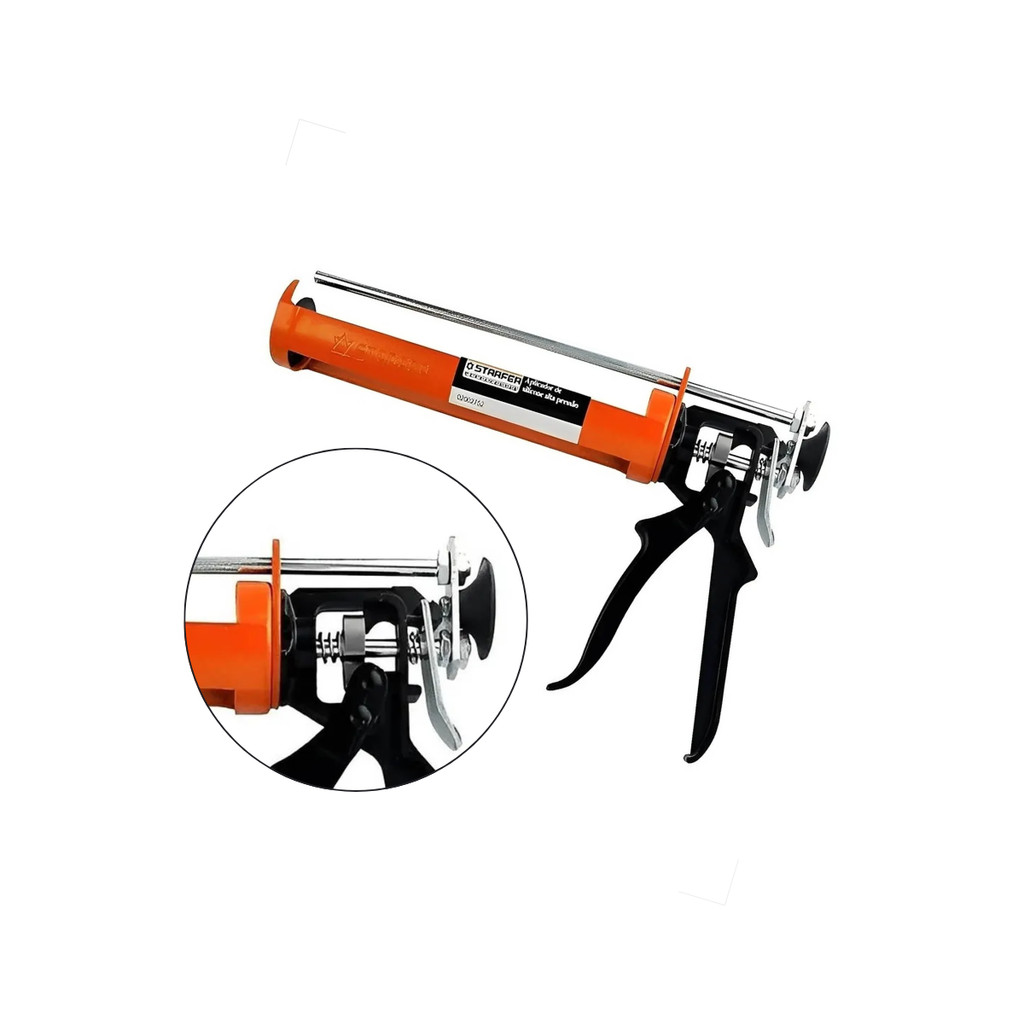 Aplicador Silicone de Alta Pressão 10,5pol Starfer em Oferta na Shopee