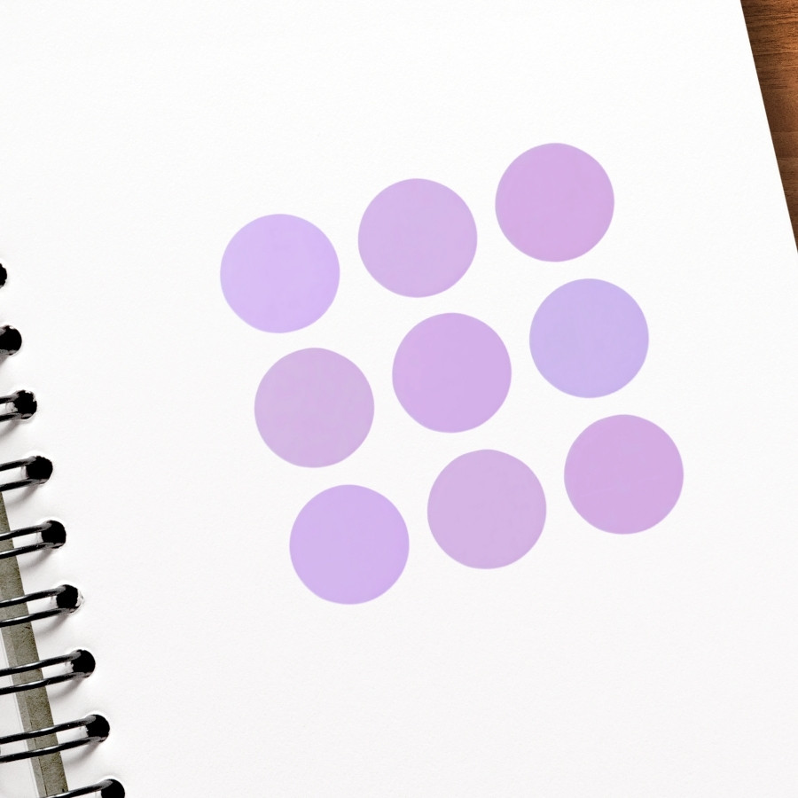 Adesivo Pontinho Lilás - 1,5x1,5cm - 100 unidades - Stickr - Rizzo