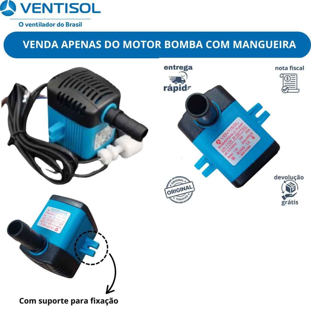 Bomba Água Ventisol Clin Climatizador 127V/220V Peça Original Reposição Rápida