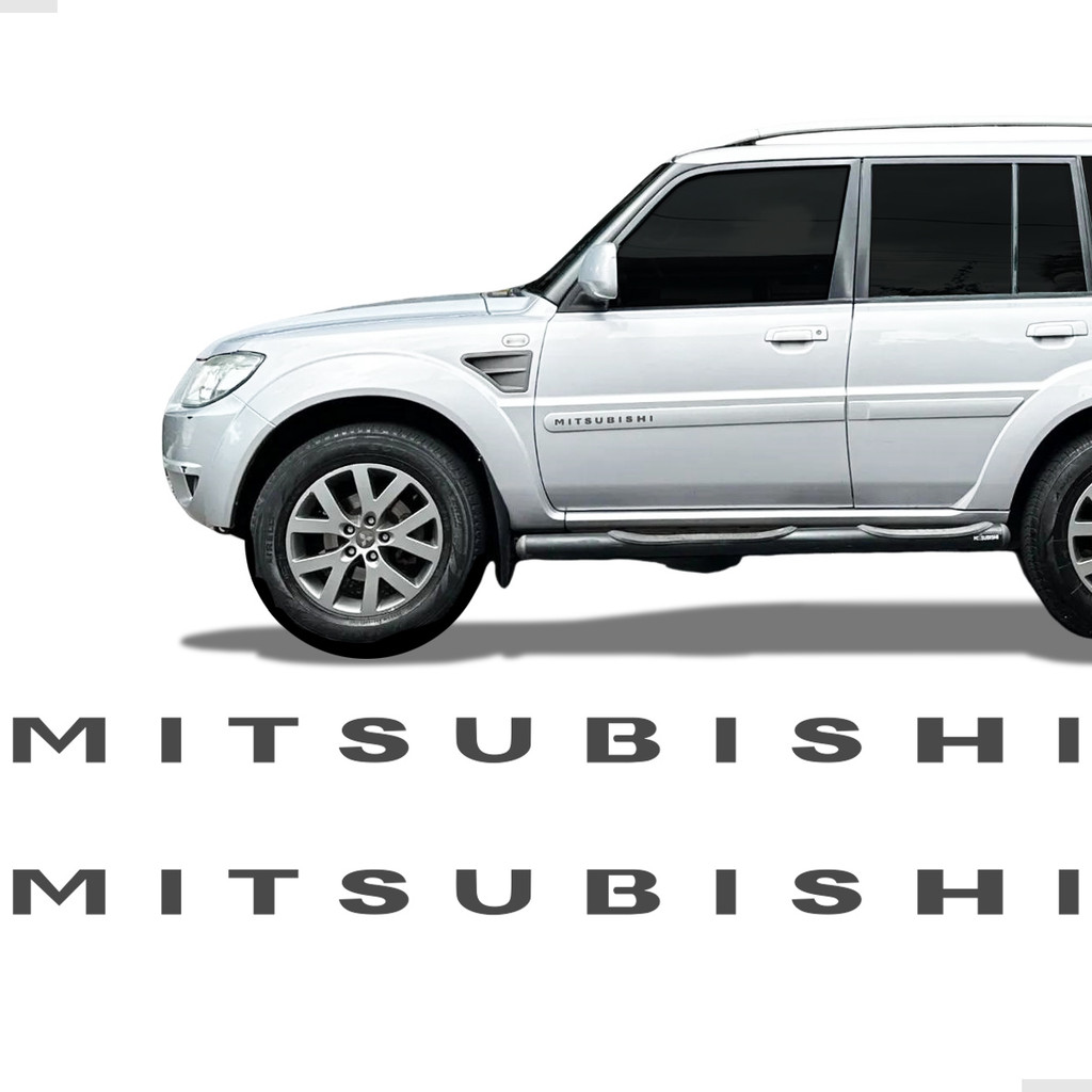 Adesivos Mitsubishi Friso Lateral Para Pajero Tr4 Grafite