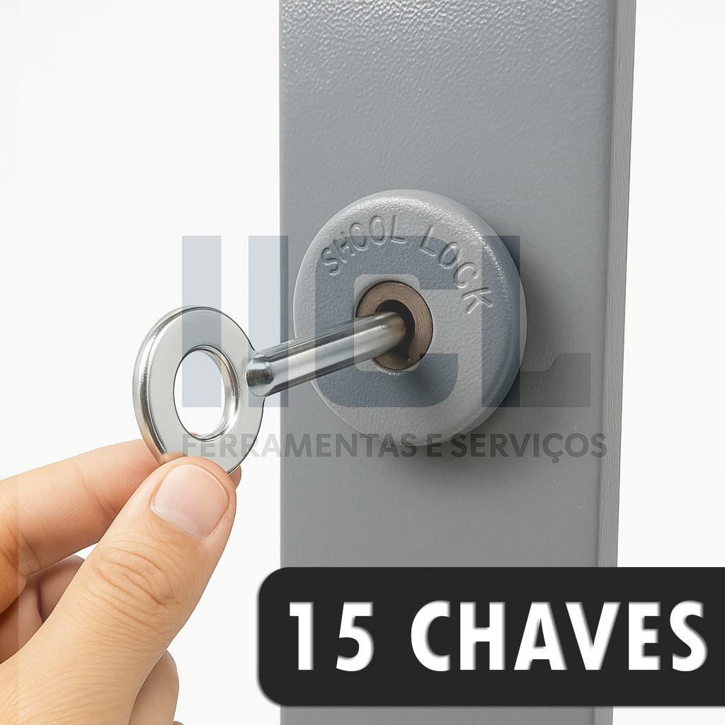 KIT 15 CHAVES UNIFICADA UNIVERSAL FECHADURA ANTI VANDALISMO CHAVE FERRO METAL ESCOLAR ANTIVANDALISMO SALA DE AULA ESCOLA