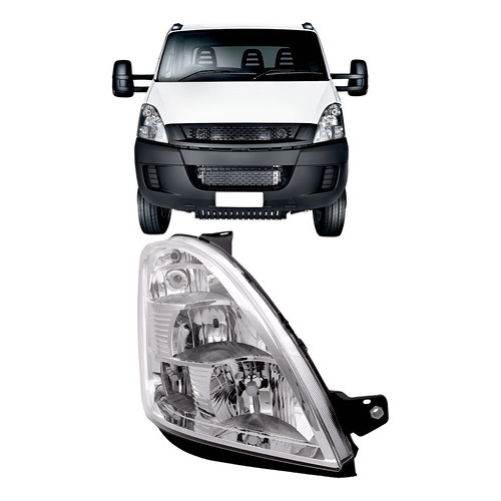 Farol Iveco Daily 2008/2018 Elétrico Com Motor C/ Auxiliar