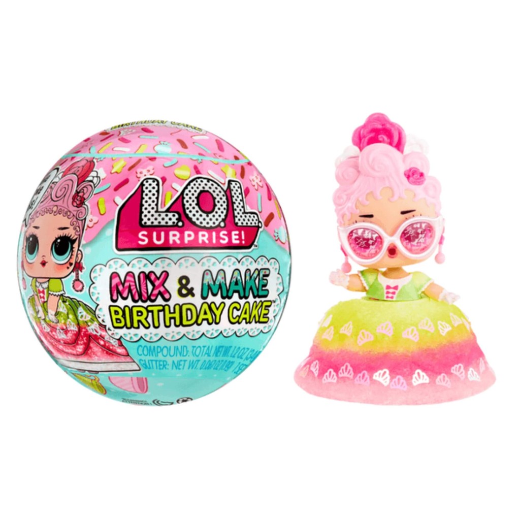 Boneca L.O.L. Surprise Mix & Make Birthday Cake Tots MGA Brinquedo Infantil Presente Menina em Oferta na Shopee