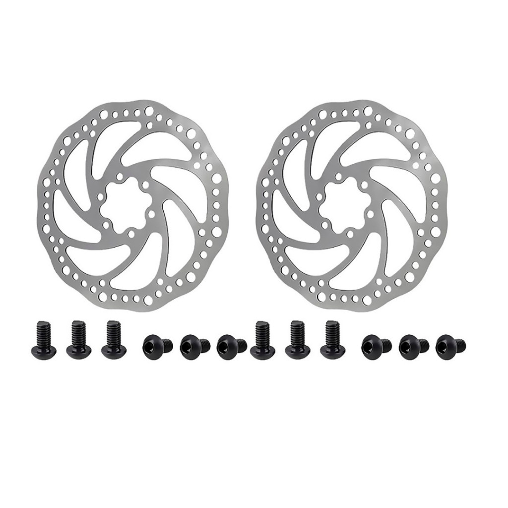 Disco Rotor De Freio A Disco Mecânico e Hidráulico 160mm P/Bike Com Parafusos Cromado Aço Bicicleta em Oferta na Shopee