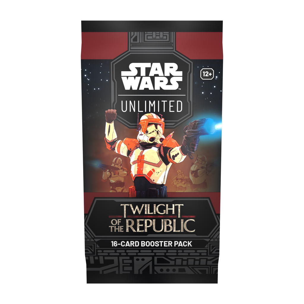 1 Booster com 16 Cartas Star Wars Unlimited Twilight Of The Republic Ingles