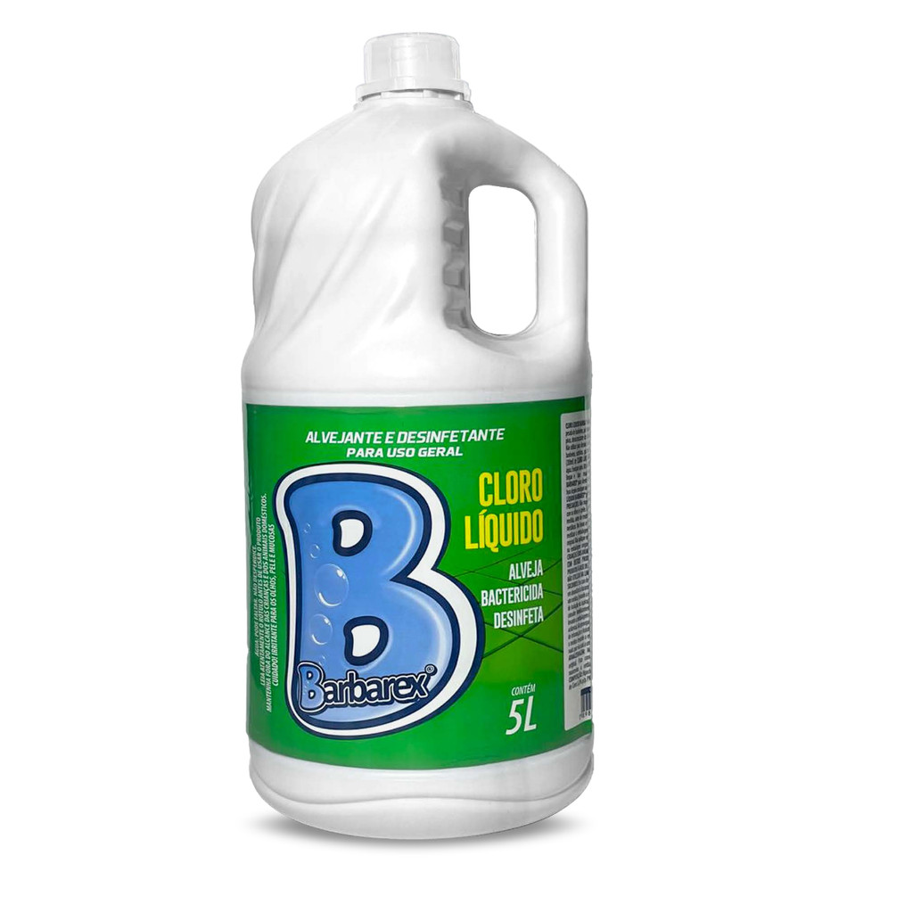 Desinfetante Alvejante Cloro Líquido Barbarex 5 litros em Oferta na Shopee