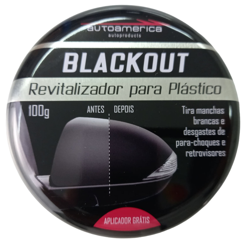 Revitalizador De Parachoques Blackout 100G em Oferta na Shopee