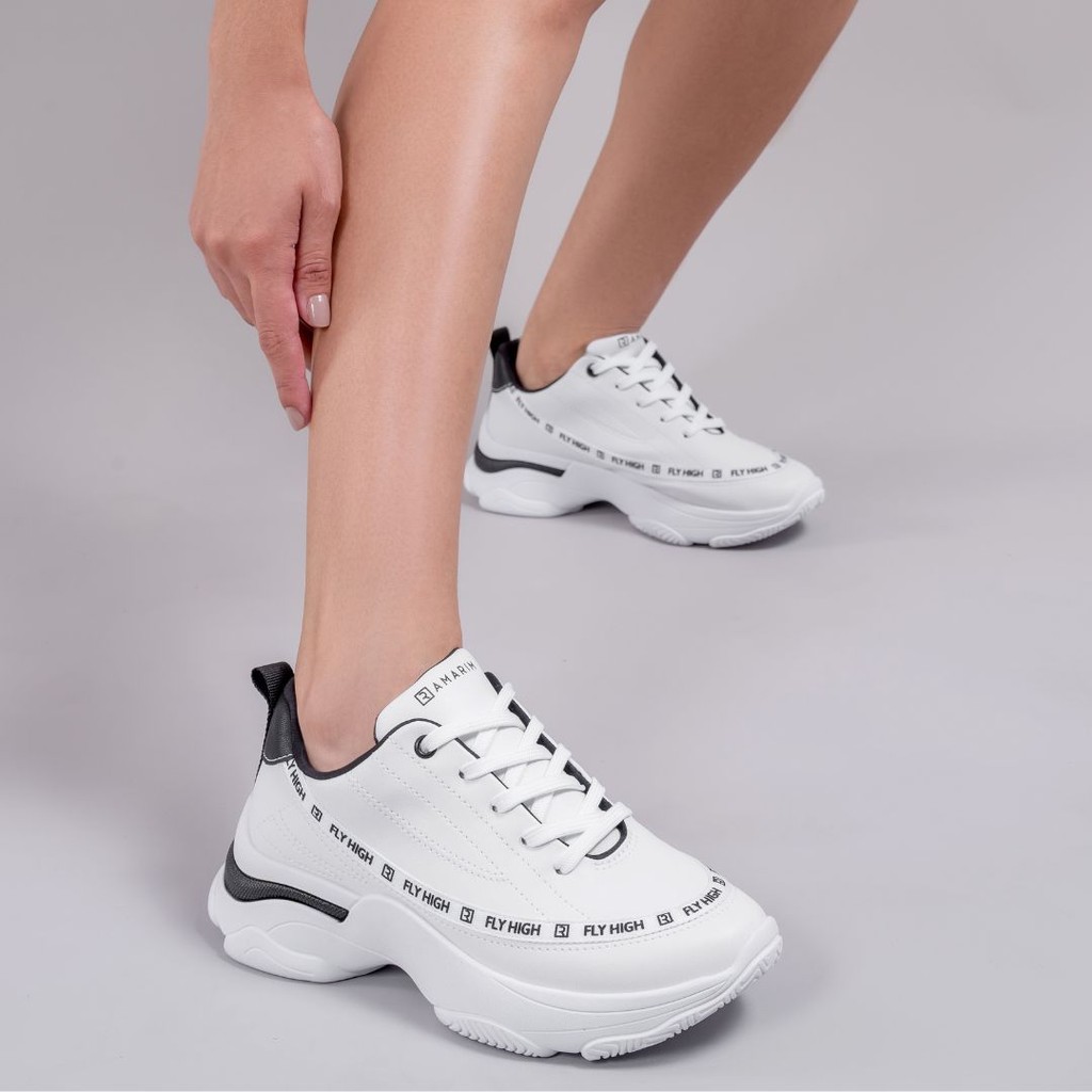 Detalhes do Tênis Feminino Jogging Branco Ramarim 2574201-1