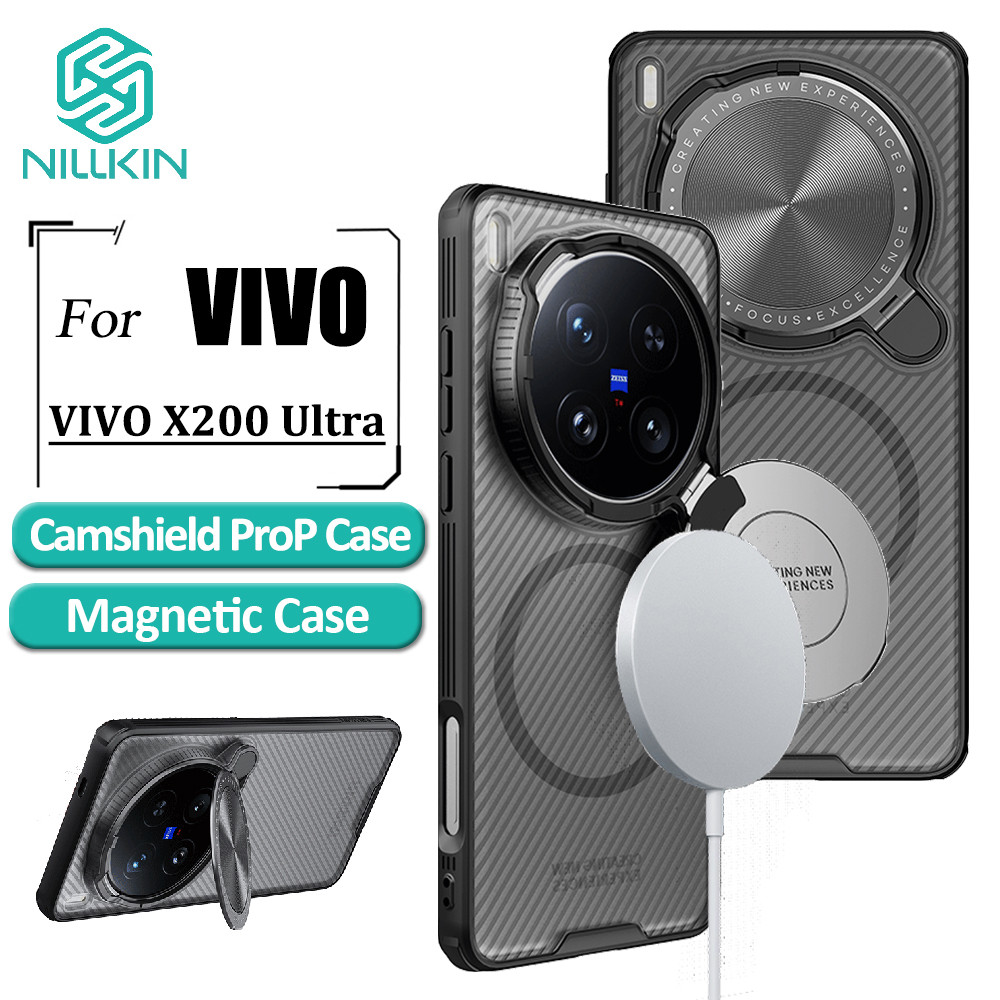 Nillkin Capa Magnética Transparente Para vivo X200 Ultra Phone Case Lens Flip Cover Protetora em Oferta na Shopee