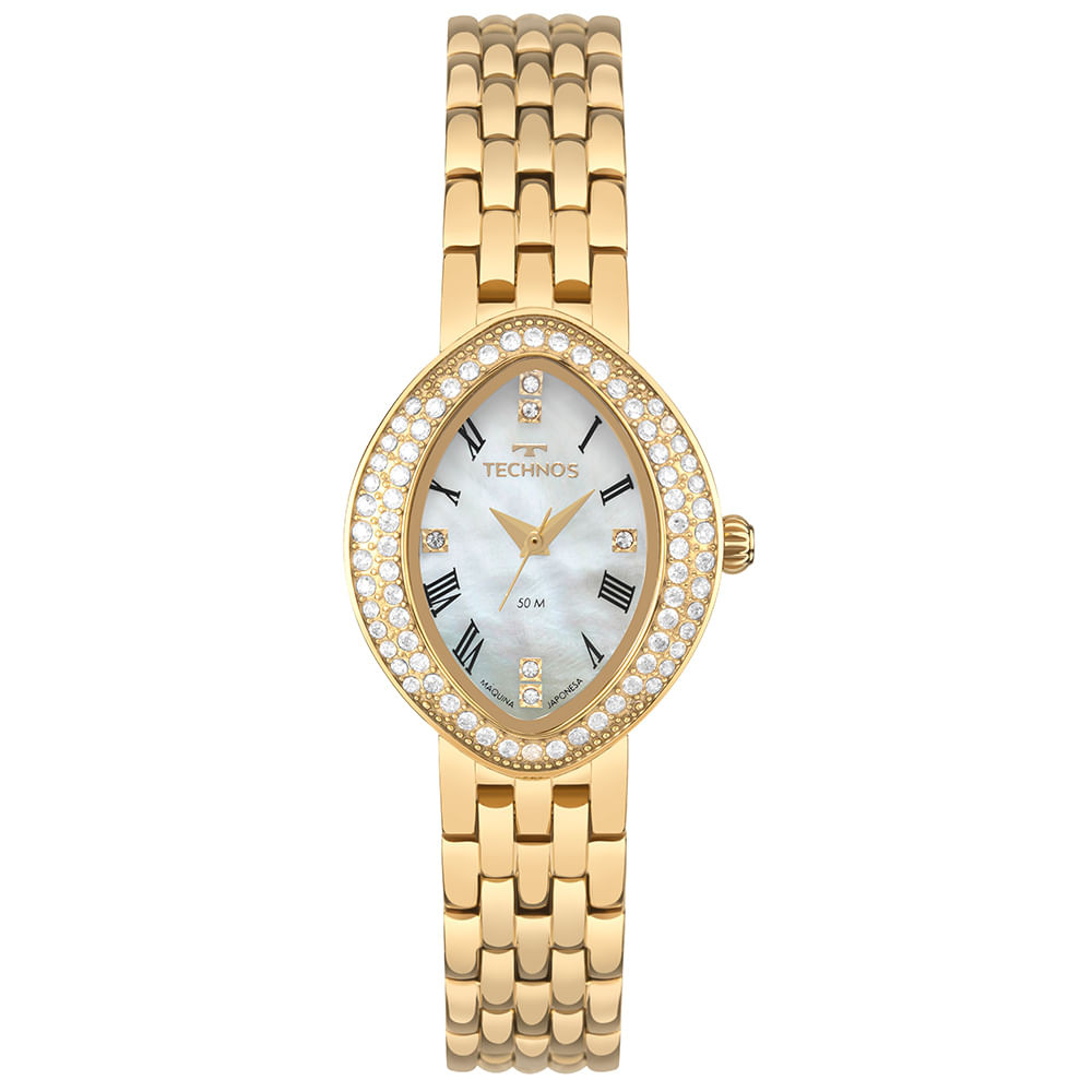 Relógio Technos Feminino Mini Joia Dourado - 2035NBN/1B em Oferta na Shopee