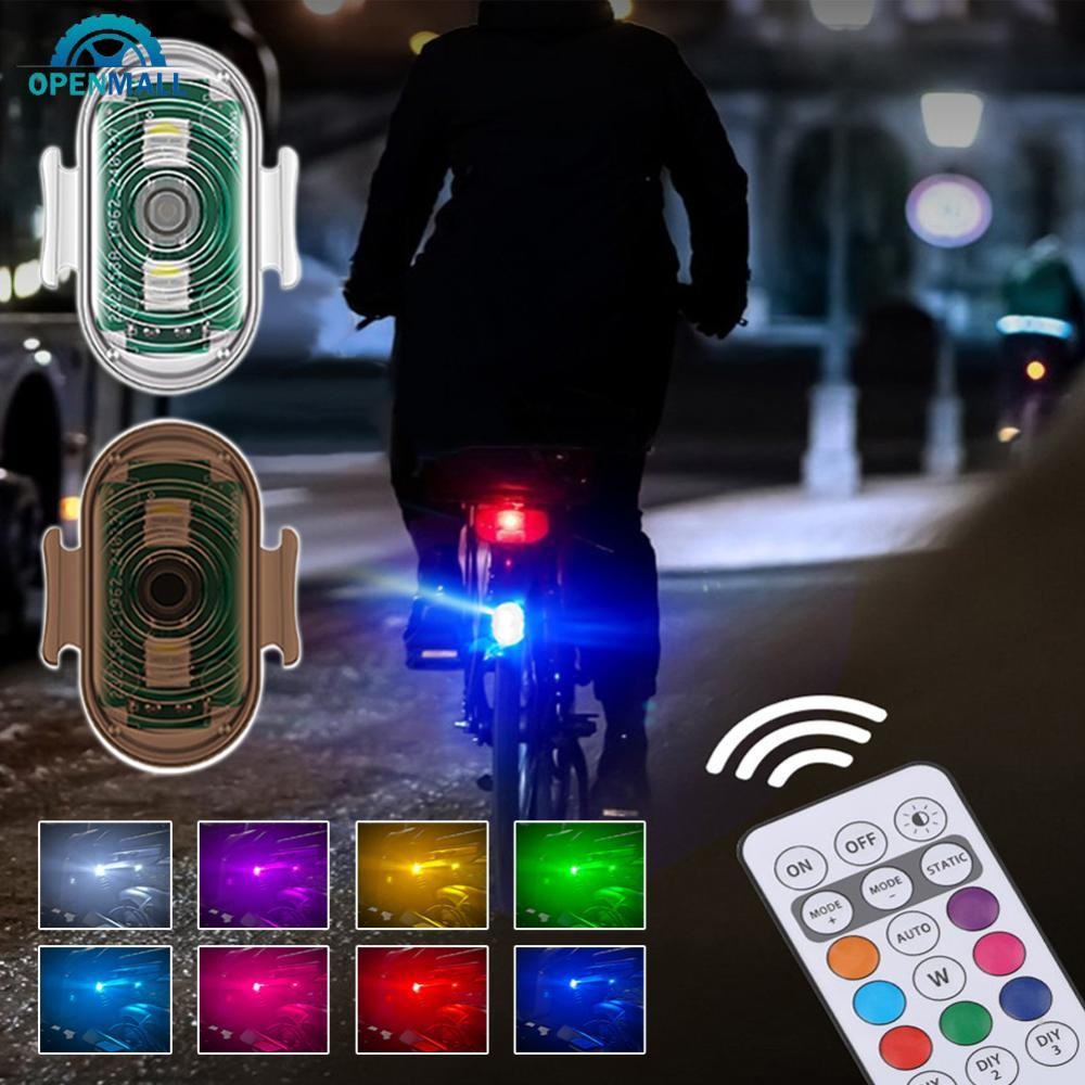 OPENMALL Motocicleta LED Luz Estroboscópica Flash Controle Remoto Sem Fio Anti-Colisão Lâmpada De Advertência À Prova Dw
