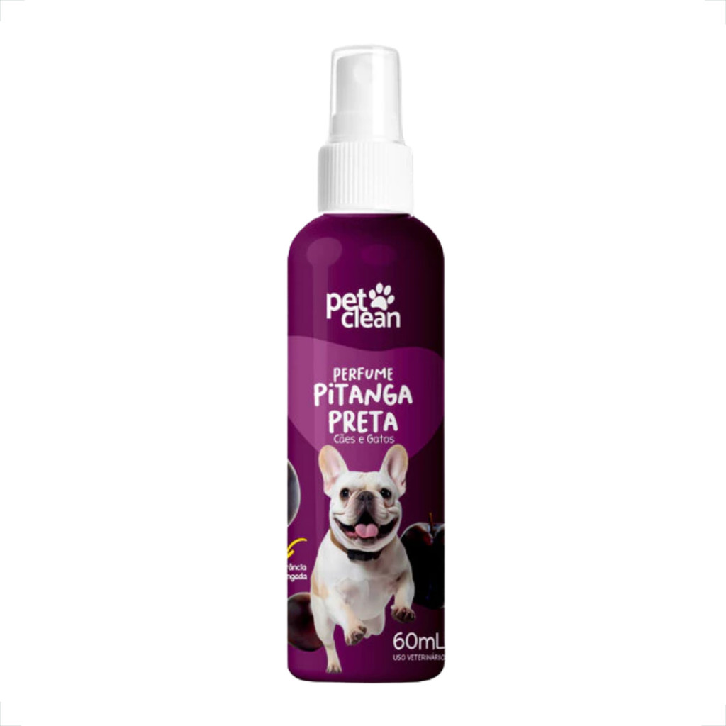 Perfume Para Cães e Gatos Pitanga Preta Pet Clean - 60mL - Pets