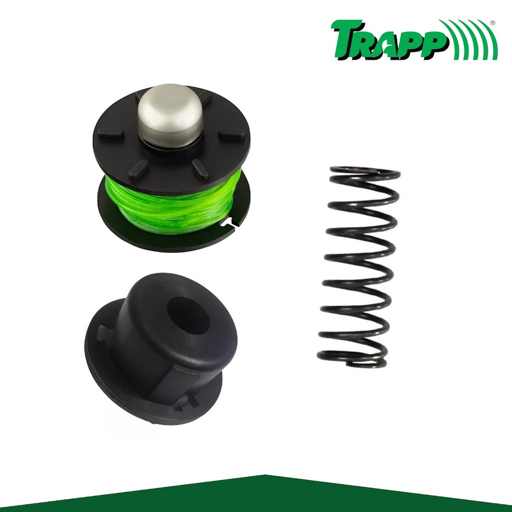Conjunto Tampa Carretel Com Fio Nylon Master 450L 600L Trapp Mod. Menor