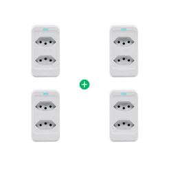 Kit dispositivo de Proteção Elétrica Intelbras EPS 302 Branco - 4 Peças