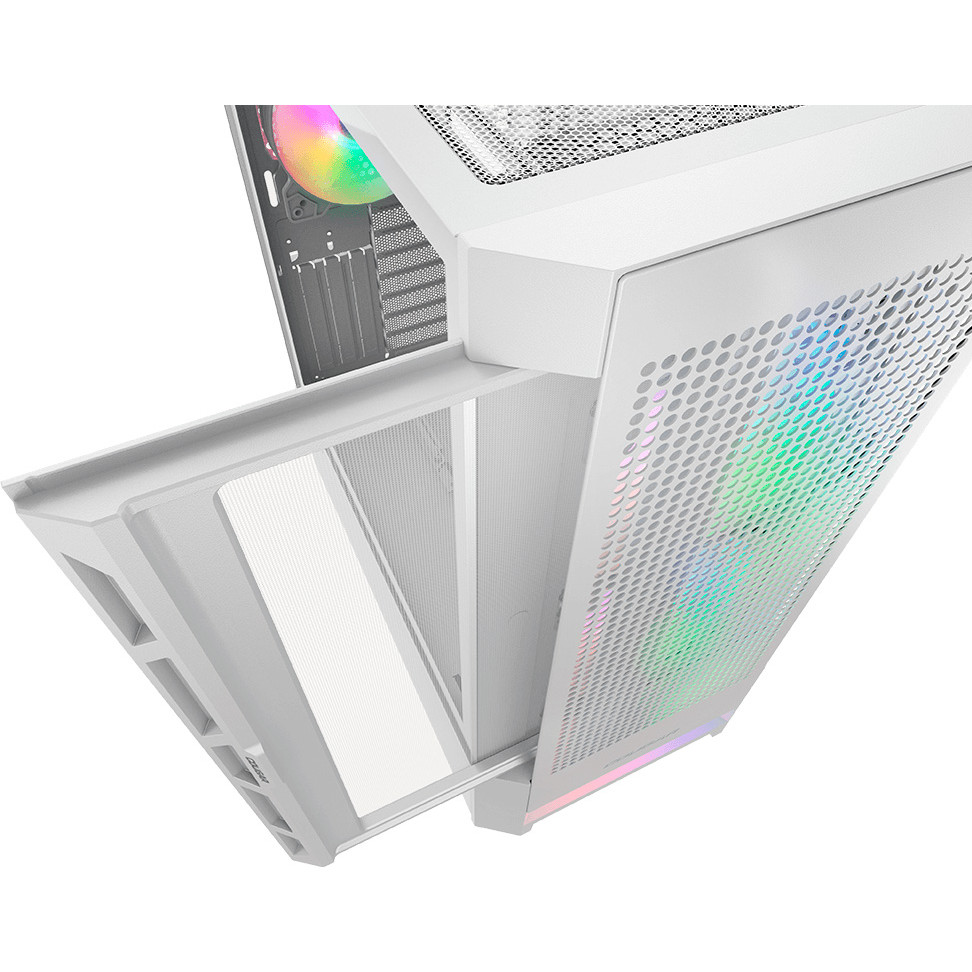 Gabinete Gamer Cougar Air Face RGB, Mid Tower, Lateral de Vidro Temperado, 3 fans, Branco - 385ZD10.0005 — imagem 2 de 2