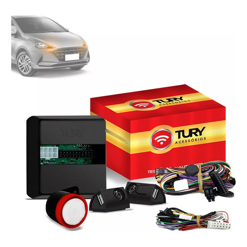Módulo de conforto Alarme Automotivo Antifurto Universal Tury
