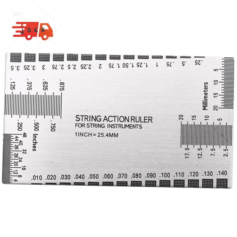 Ferramenta De Medição De Régua De Ação De Corda Barroca Para Guitarra Baixo Configuração Elétrico E Acústica