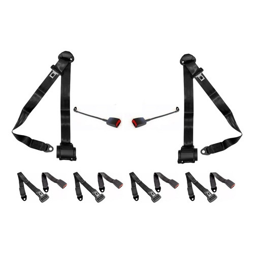 Kit Cinto De Segurança 6 Lugares Caminhete D20 Cabine Dupla