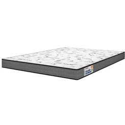 Colchão Casal D23 EXTRA FIRME 138x188x14 Hipoalergênico Cinza e Branco Acction SmartZzz By Plumatex