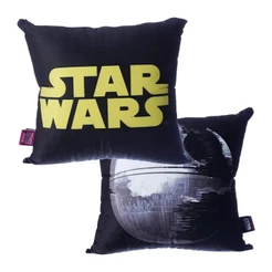 Almofada Decorativa Fibra Veludo 40x40cm Star Wars Zona Criativa 10065003 Travesseiro Pelúcia Geek
