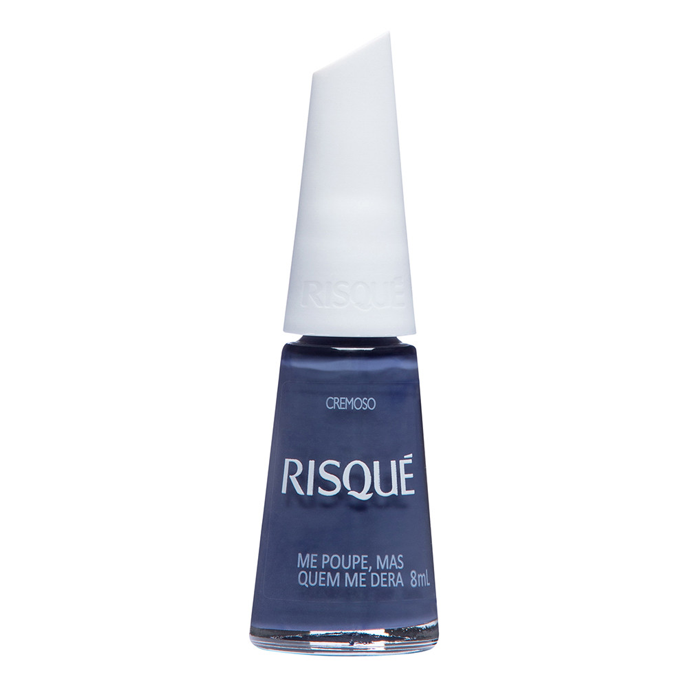 Esmalte Risqué Azul Cremoso Me Poupe Mas Quem Me Dera 8ml em Oferta na Shopee