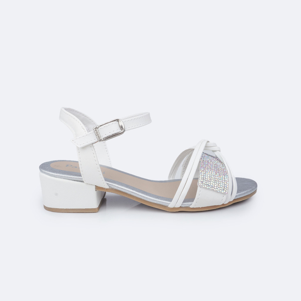 Sandália Infantil com Salto Pampili Fancy Manta de Strass Rosa Novo Pampili em Oferta na Shopee