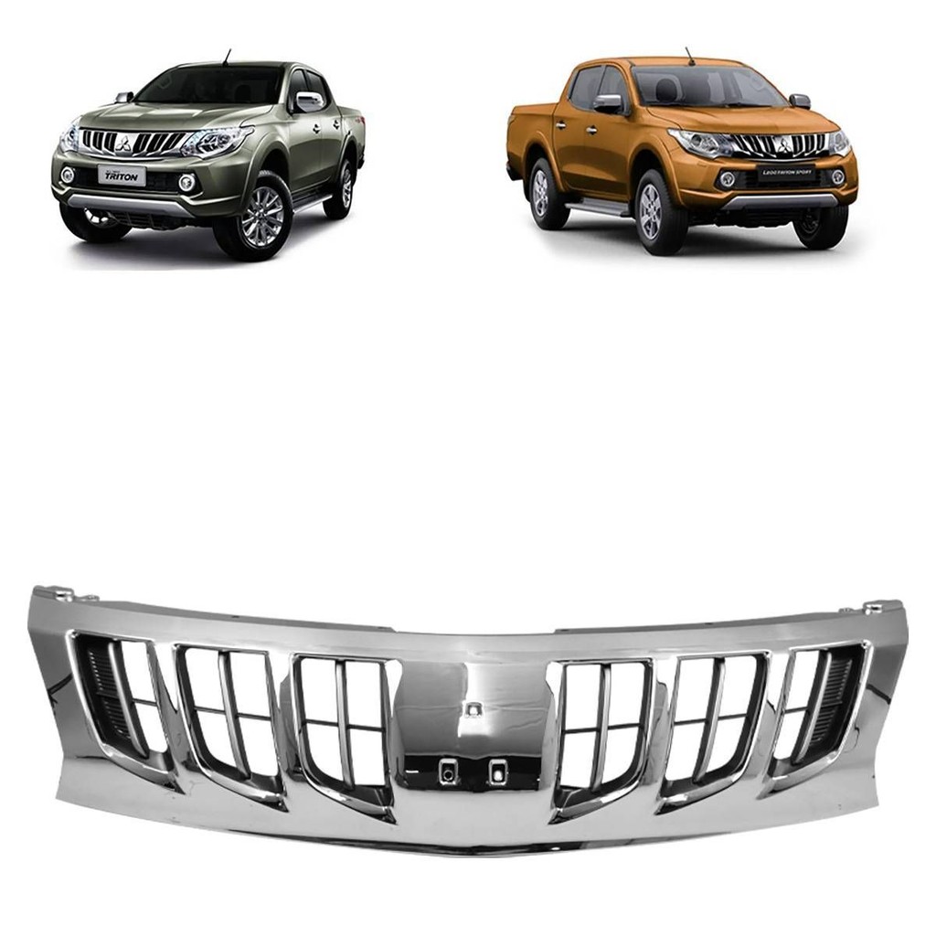 GRADE DIANTEIRA MITSUBISHI L200 TRITON 2017 A 2018 (CROMADA)