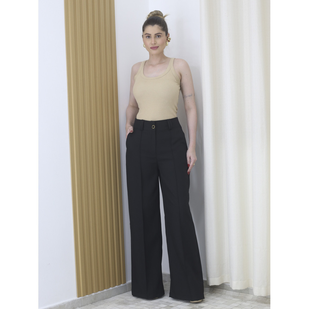 Calça Pantalona com elasticidade - Xinnix 6633 em Oferta na Shopee