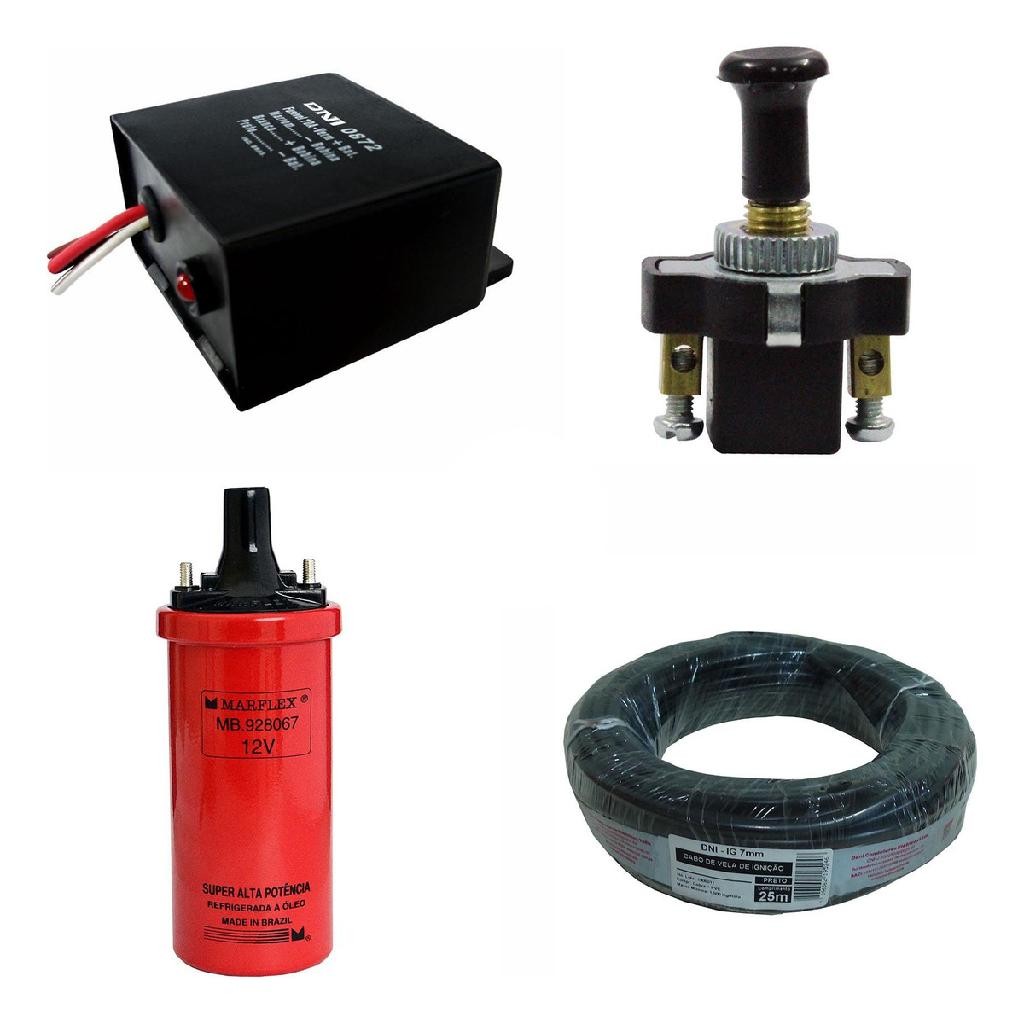 Kit Completo Para Choque De Boi Fio+módulo-botão+bobina - Spare Parts and Accessories for Vehicles