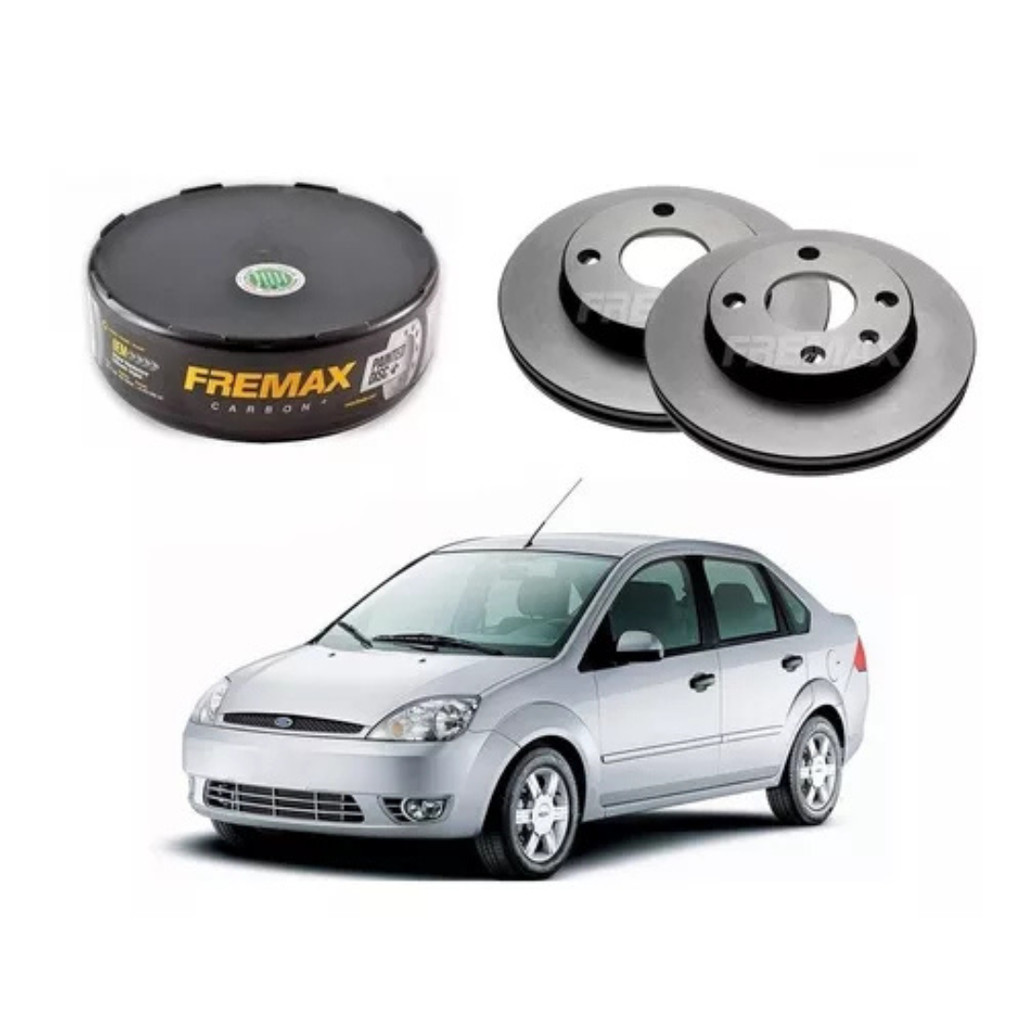 Disco Freio Dianteiro Original Ford Fiesta Sedan 1.6 2005
