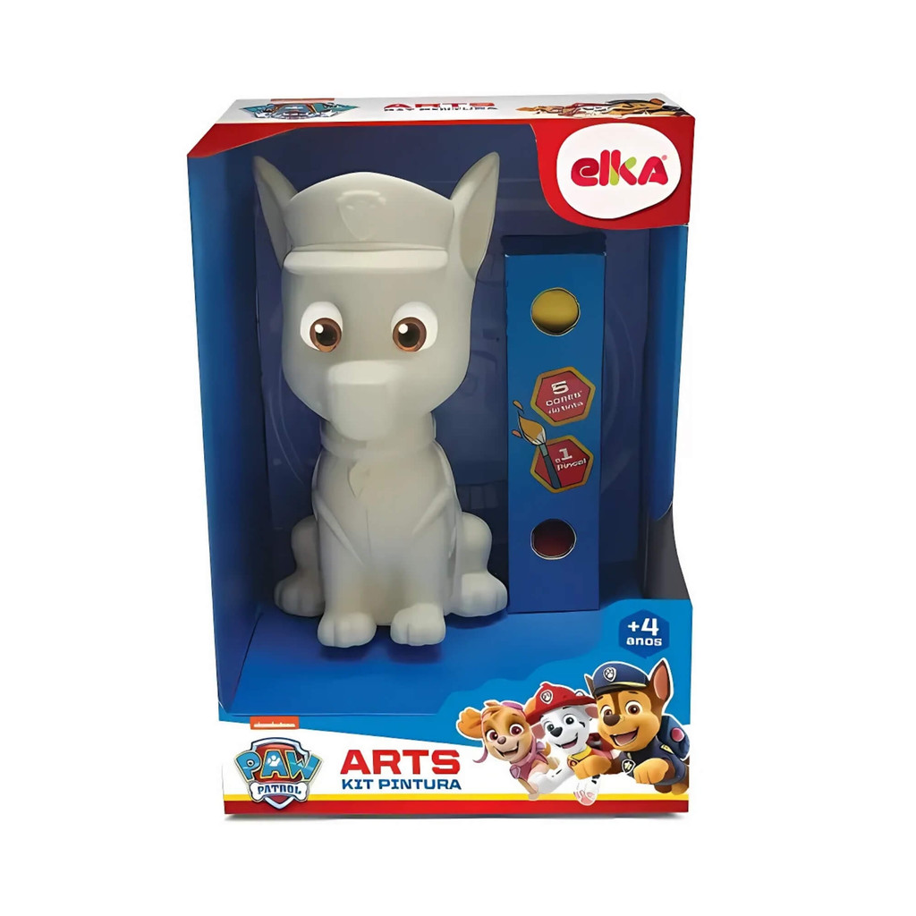 Brinquedo Infantil Arts Kit Pintura Chase - Patrulha Canina Elka - 1273 em Oferta na Shopee