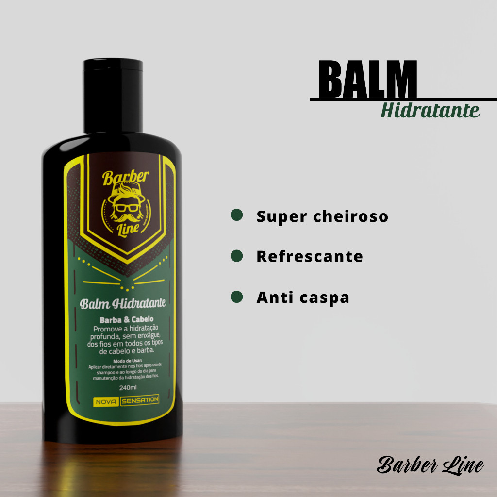 Balm Hidratante Barba e Cabelo – 240ml