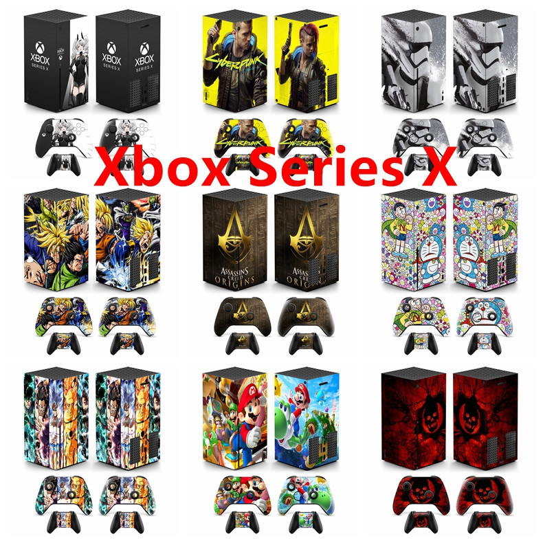Adesivo De Pele De 50 Cores Compatível Com Microsoft Xbox Series X Padrão De Decalque De Vinil Conjunto Completo De Pelí