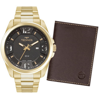 Kit Technos Masculino Militar Dourado - 2117LFG/K1P em Oferta na Shopee