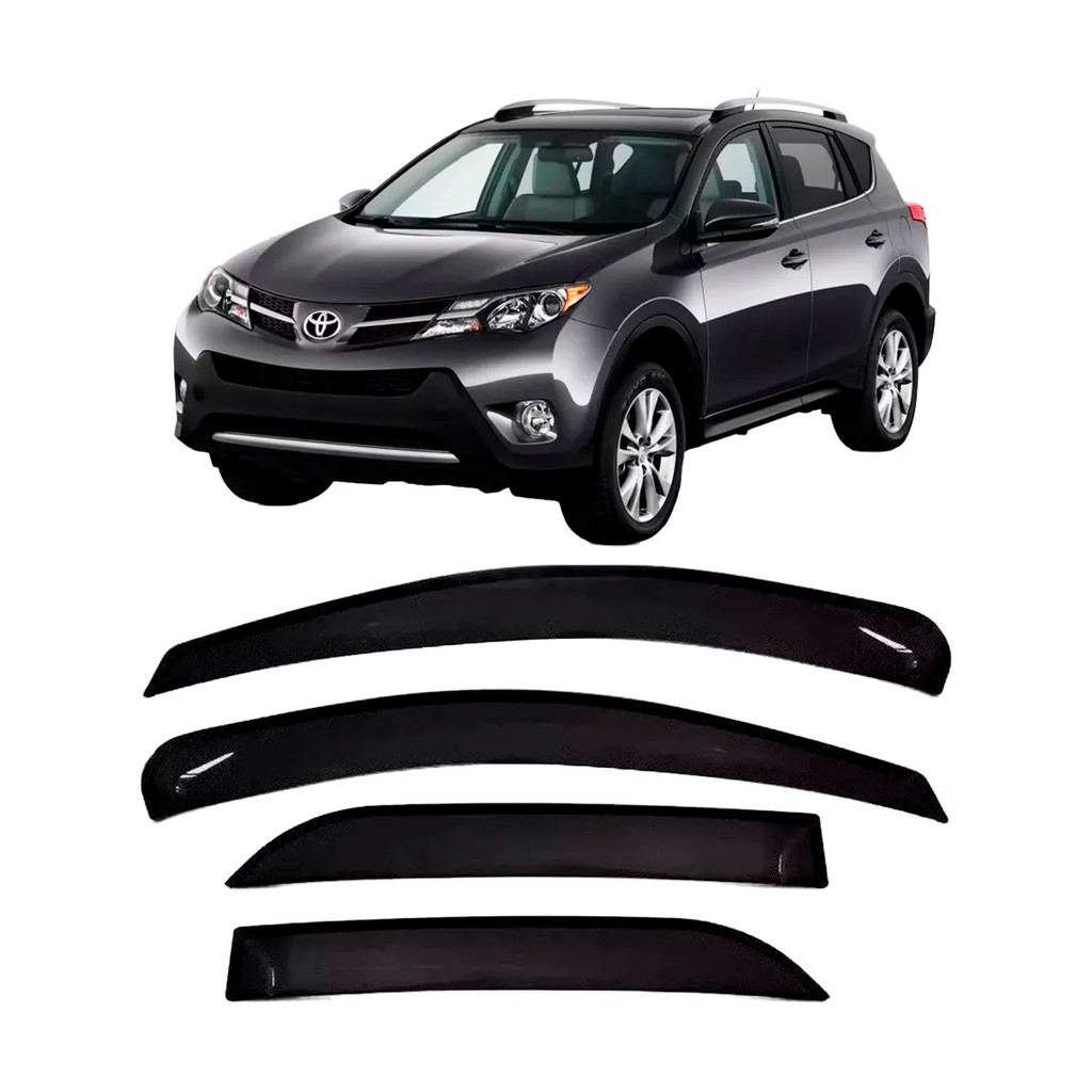Calha De Chuva Defletor Rav4 2013 A 2018 4 Portas Topmix