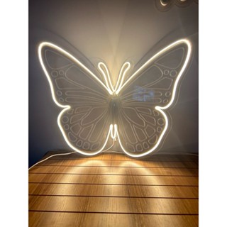Borboleta Led Neon 3d 50x35cm Em Acrílico em Oferta na Shopee