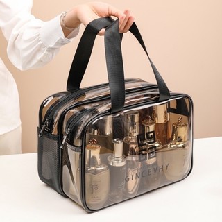 Bolsa De PVC Transparente Para Cosméticos Impermeável Portátil De Média Capacidade Viagem 20023