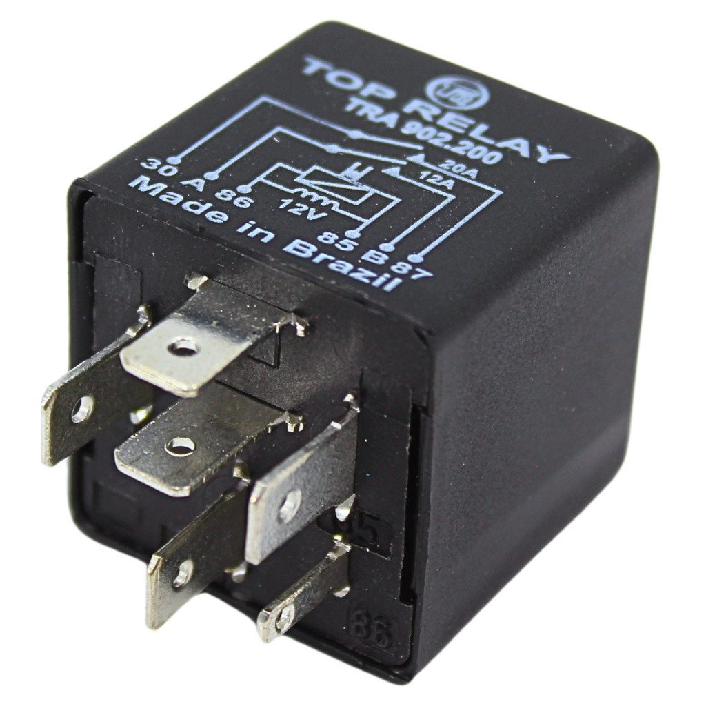 Rele Auxiliar 12V 12/20A 5 Pinos Sem Suporte  Ar Condicionado Gm Vectra 1994 1995 1996 1997 1998 1999