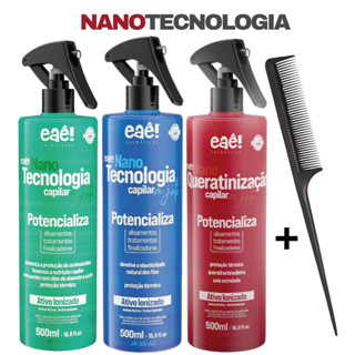 Protetor Térmico NanoTecnologia Capilar A Jato Potencializador Tratamento efeito Brilho Espelhado em Oferta na Shopee