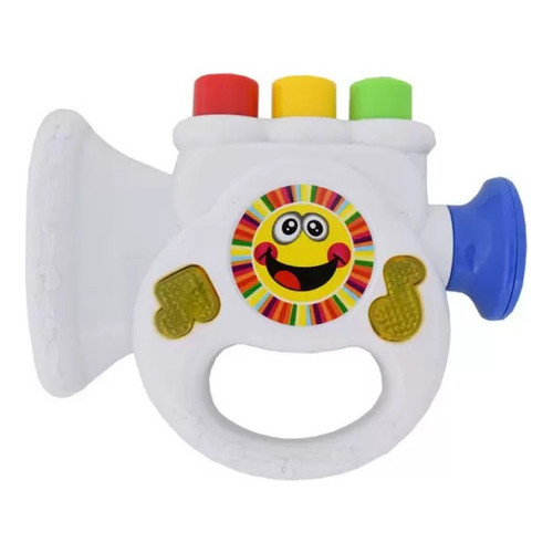 Brinquedo Corneta Bebê Musical Dican Com Luzes E Sons