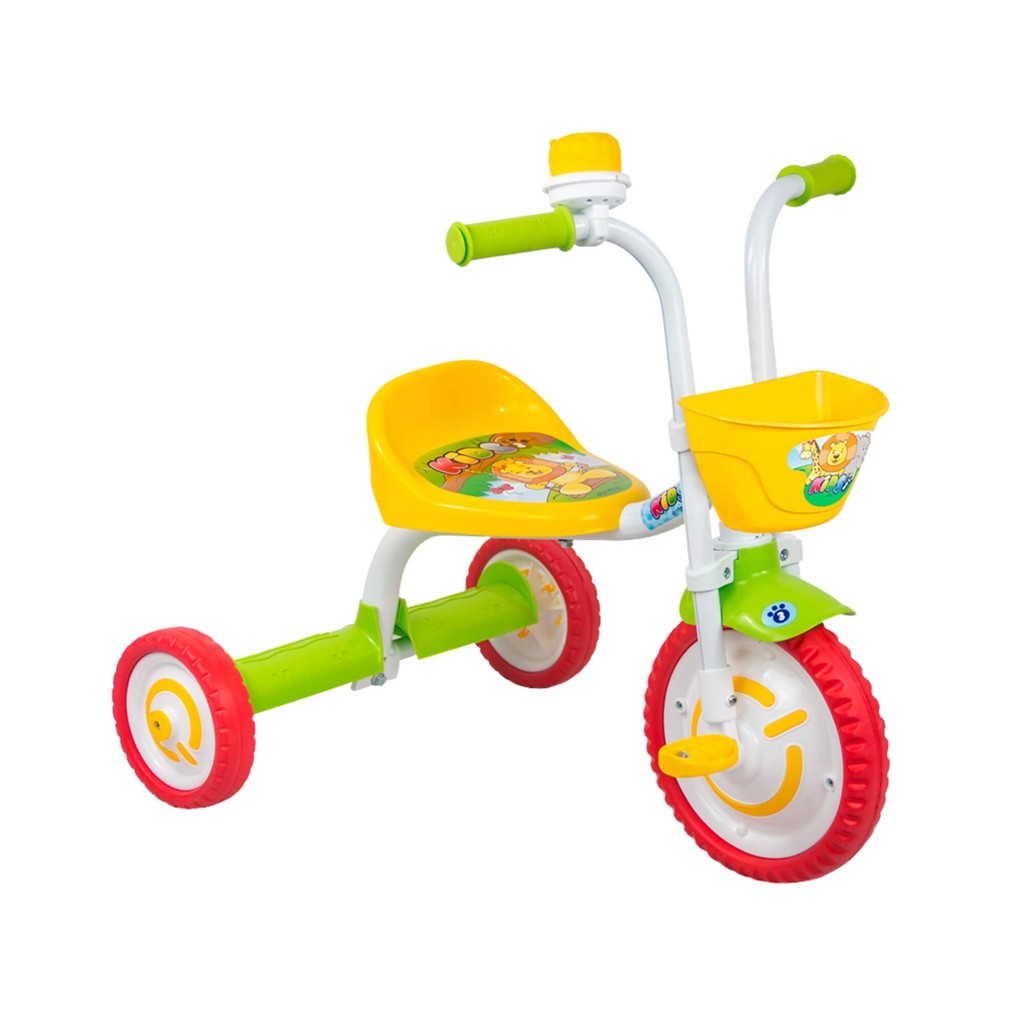 Triciclo Kids 5 em 1 Alumínio com Cesto Traseiro Nathor Veloster Brinquedo infantil Criança Patinete