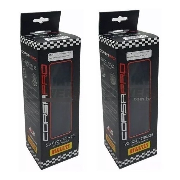 Par Pneu 700x23 Pirelli Corsa Pro Speed Kevlar Pro 120 Tpi em Oferta na Shopee