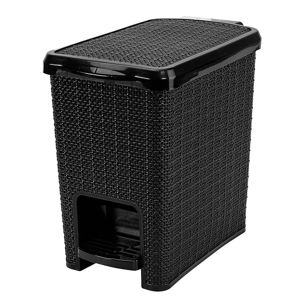 LIXEIRA JUTA RETANGULAR COM PEDAL 6 L em Oferta na Shopee