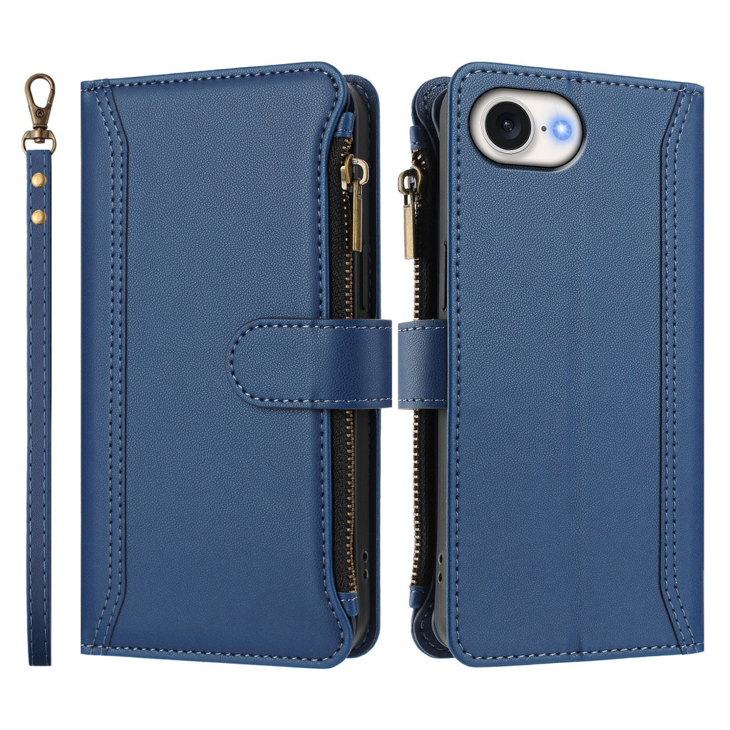 Samsung Galaxy A17 A07 A56 A26 A36 A06 A16 A15 A25 A35 A55 A05 A05S A14 A34 4G 5G Zíper Bolso Couro Cartão Carteira Caso